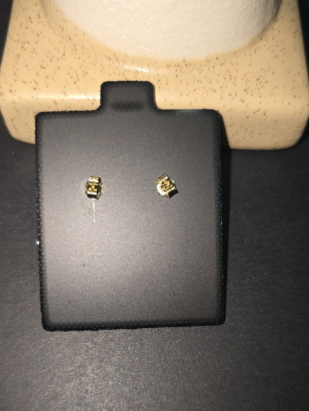 Sterling Silver Clear Cushion-Cut Crystal Stud Earrings - Picture 2 of 2